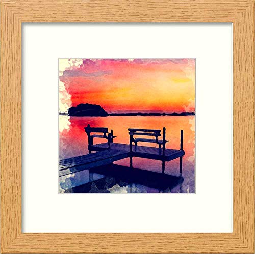 L Lumartos Vintage Benches At Sunset