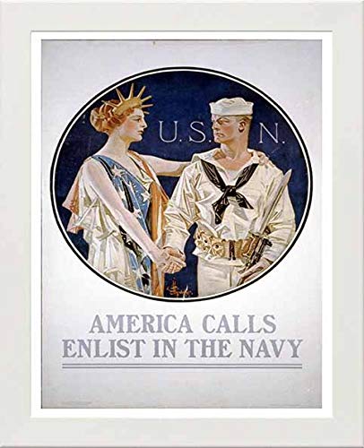 L Lumartos Vintage Poster America Calls Enlist In The Navy
