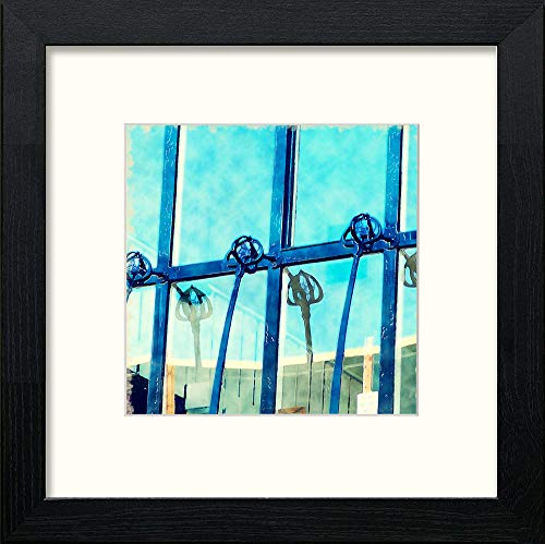 Charles Windows Rennie Art School in Black Wood frame, premium wall art print