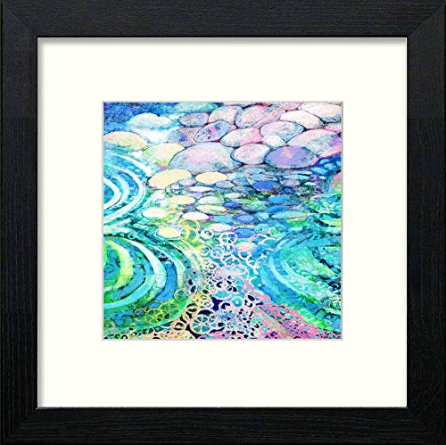 Vintage Ripple in Black Wood frame, premium wall art print