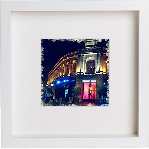 Glasgow, Scotland Glasgow Merchant City 0068 in White frame, premium wall art print