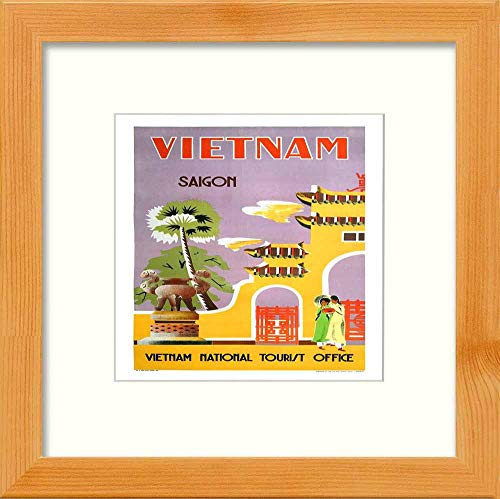 L Lumartos Vintage Poster Saigon 1960 Vintage Travel Square