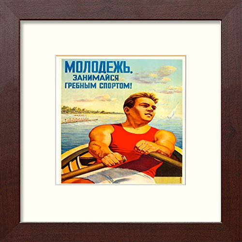 L Lumartos Vintage Rowing Poster