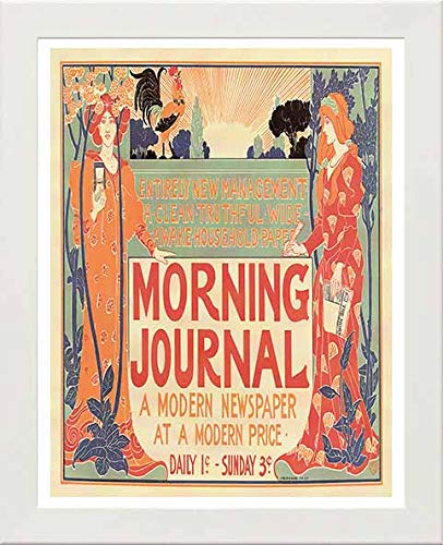 L Lumartos Vintage Poster Morning Journal A Modern Newspaper At A Modern Price