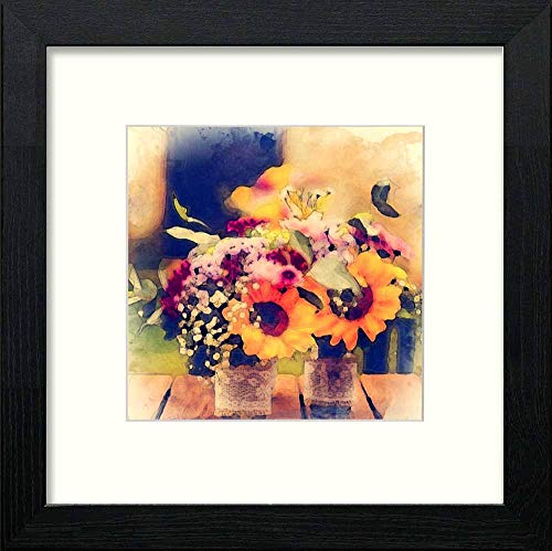 L Lumartos Vintage Flowers On Bench