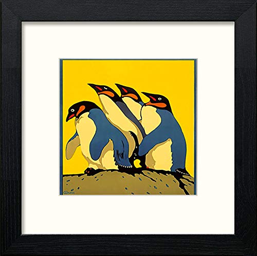 Vintage London Zoo Poster in Black Wood frame, premium wall art print