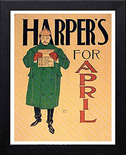 L Lumartos Vintage Poster Harpers For April