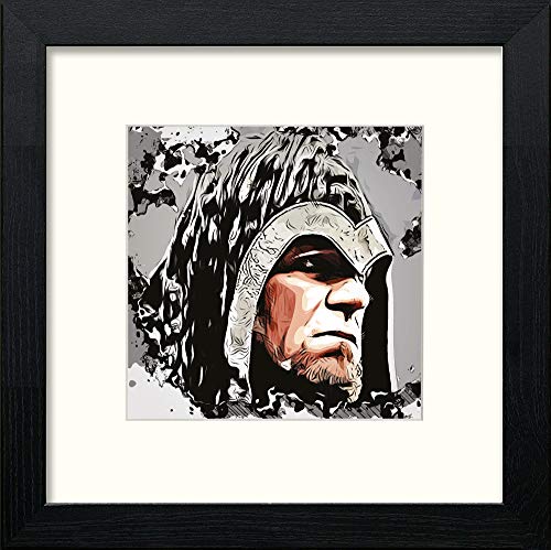 WWE Raw The Undertaker in Black Wood frame, premium wall art print