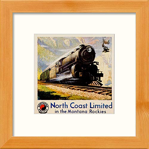 L Lumartos Vintage Steam Train Poster