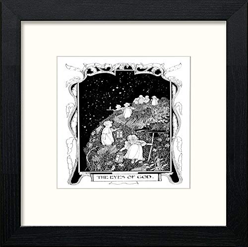 Vintage Poster The Child World (12) in Black Wood frame, premium wall art print