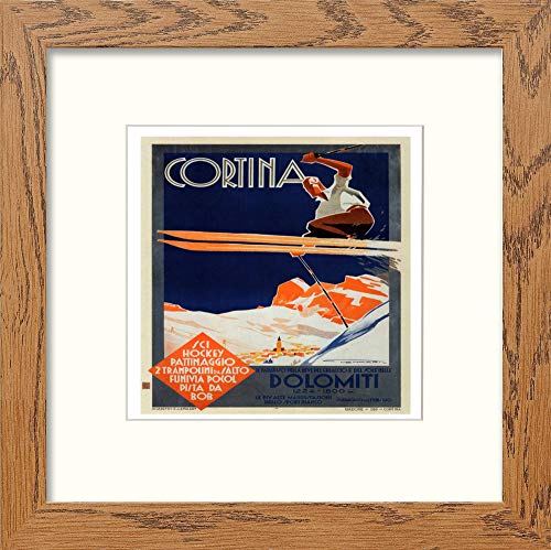 L Lumartos Vintage Poster Cortina Dolomiti