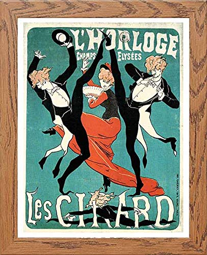 Vintage Poster Les Girard in Wood frame, premium wall art print