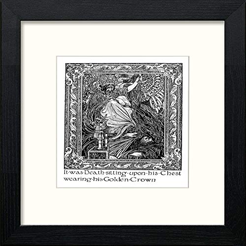 Vintage Poster Hans Christian Anderson (8) in Black Wood frame, premium wall art print