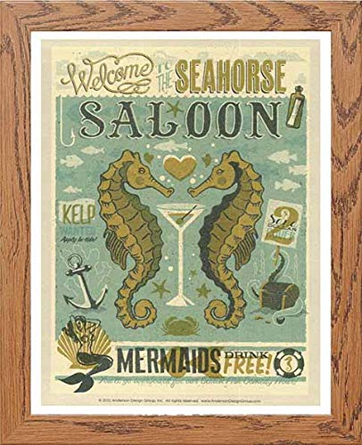 Vintage Poster Travel Poster (32) in Wood frame, premium wall art print