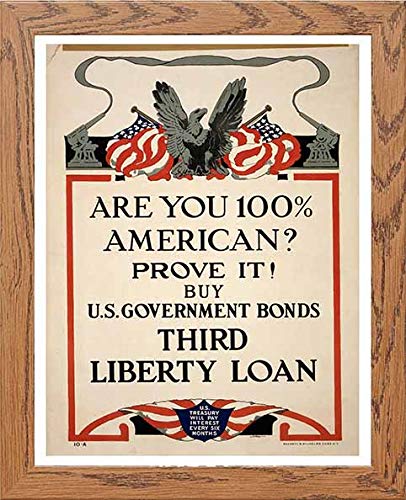 Vintage Poster Proveit in Wood frame, premium wall art print