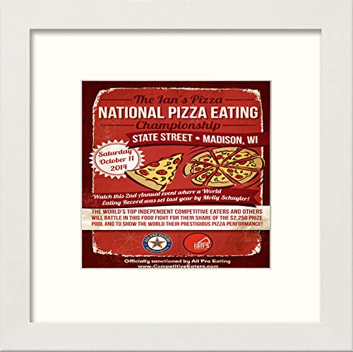 L Lumartos Vintage Poster National Pizza Eating