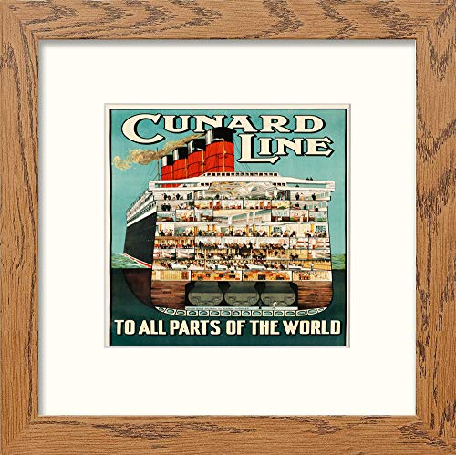 L Lumartos Vintage Cunard Line Poster