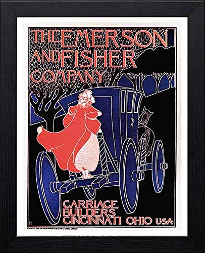 L Lumartos Vintage Poster The Emerson And Fisher Company Carriage Builders
