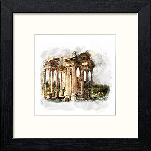 Roma in Black Wood frame, premium wall art print