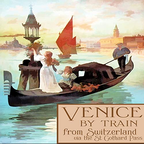 L Lumartos Vintage Venice By Train Poster