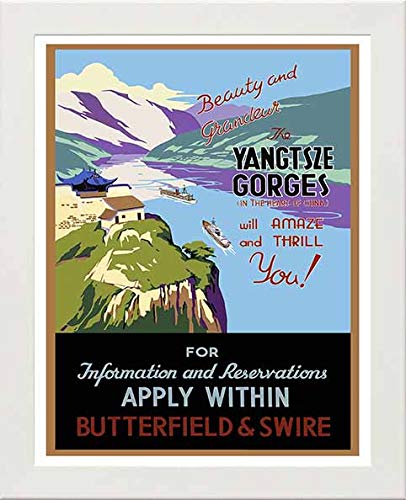 L Lumartos Vintage Poster Yangtsze Blue