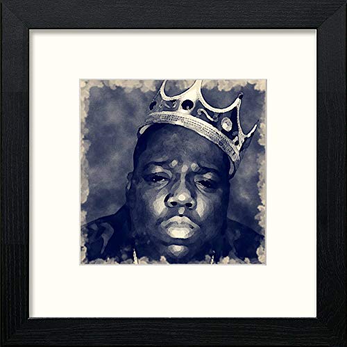 Biggie in Black Wood frame, premium wall art print