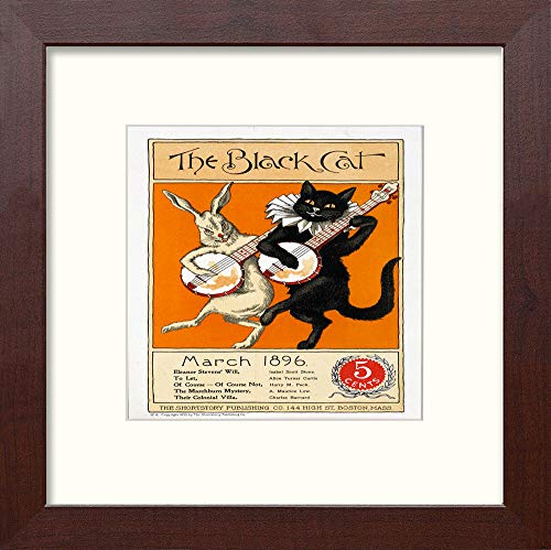 L Lumartos Vintage Black Cat Poster