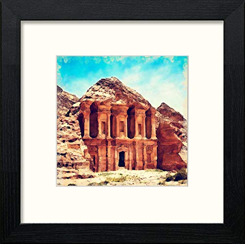 Petra in Black Wood frame, premium wall art print