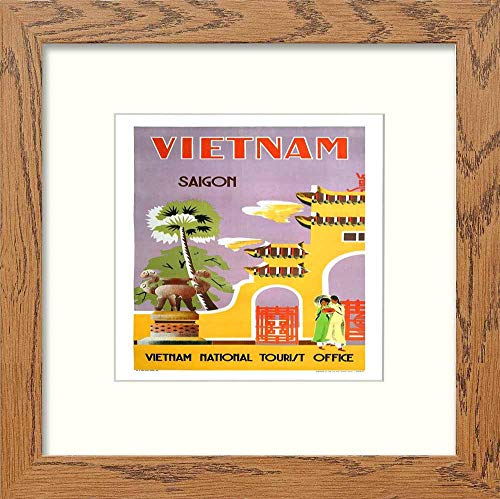 L Lumartos Vintage Poster Saigon 1960 Vintage Travel Square