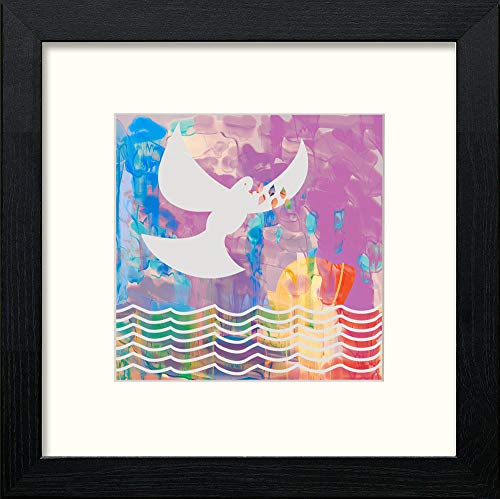 Sea Dove in Black Wood frame, premium wall art print