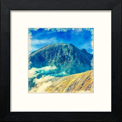 Ben Nevis in Black Wood frame, premium wall art print