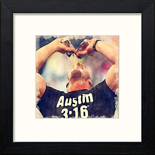 Stone Cold in Black Wood frame, premium wall art print