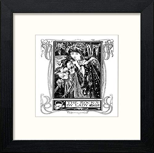 Vintage Poster Lullaby Land (3) in Black Wood frame, premium wall art print