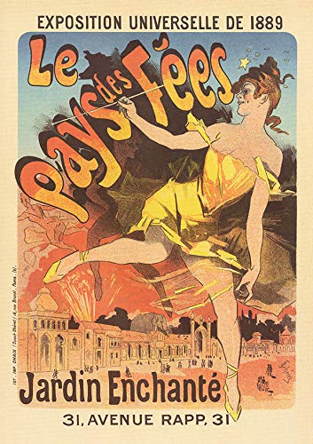 L Lumartos Vintage Poster Exposition Universelle De 1889 Le Pays Des Fes