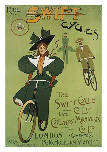 L Lumartos Vintage Poster Ride Swift Cycles