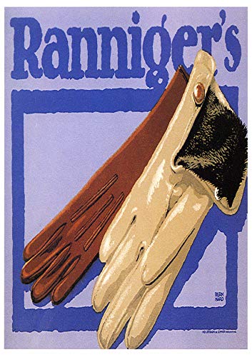 L Lumartos Vintage Poster Rannigers Gloves