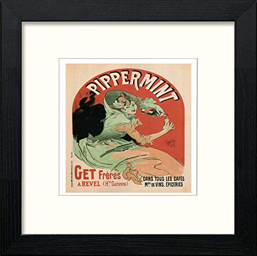 Vintage Poster Jules Cheret (57) in Black Wood frame, premium wall art print