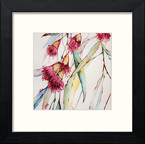 Floral in Black Wood frame, premium wall art print