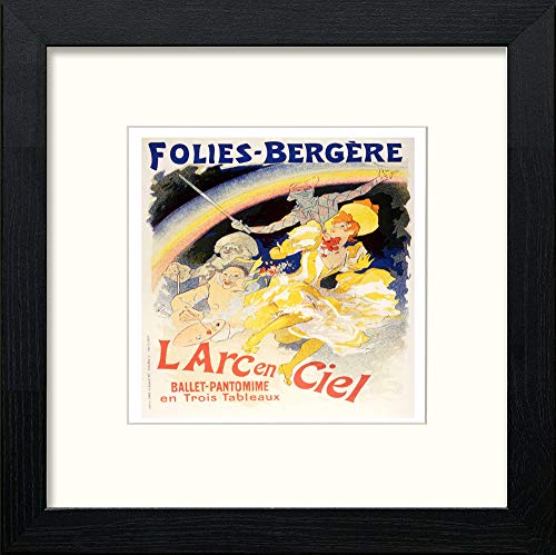 Vintage Poster Jules Cheret (4) in Black Wood frame, premium wall art print