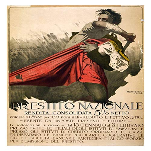 L Lumartos Vintage Poster Italy 1918 Prestito Nazionale