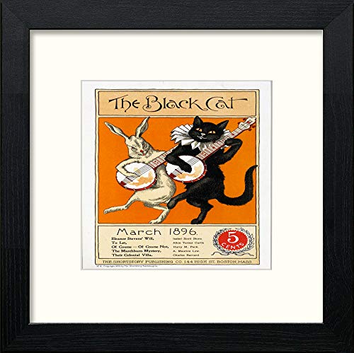 L Lumartos Vintage Black Cat Poster