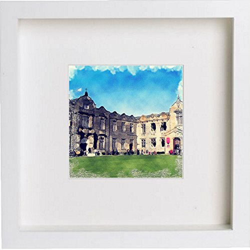 University Of St Andrews 196 in Wooden Box Frame frame, premium wall art print