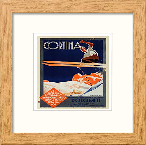L Lumartos Vintage Poster Cortina Dolomiti