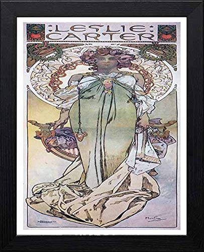 L Lumartos Vintage Poster Alphonse Mucha Leslie Carter 1908