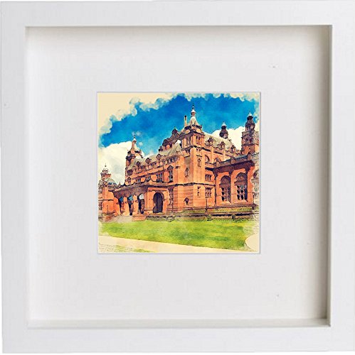 Glasgow Kelvingrove Art Gallery And Museum Print 0048 in White frame, premium wall art print