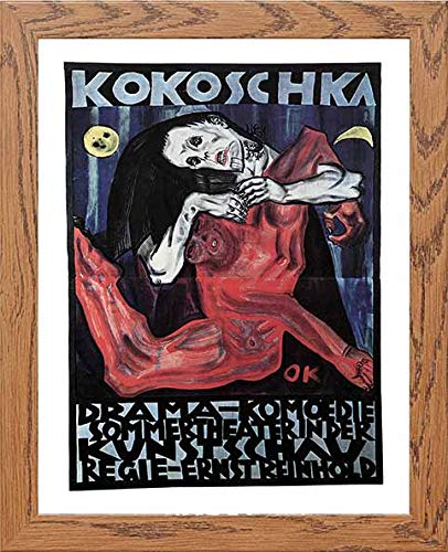 Vintage Poster Pieta in Wood frame, premium wall art print