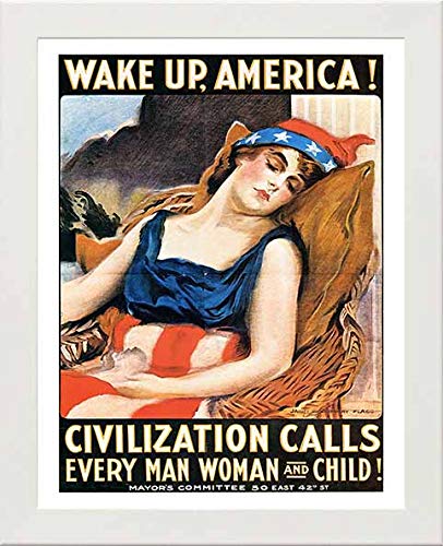 L Lumartos Vintage Poster Wake Up America
