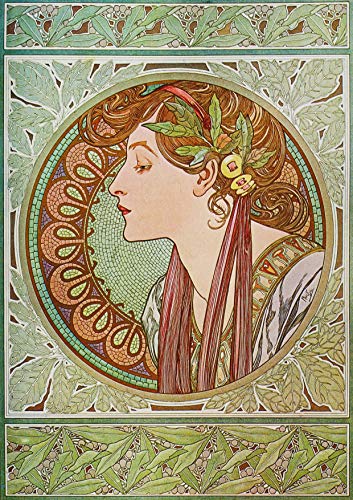 L Lumartos Vintage Poster Alphonse Mucha Le Laurierlaurel 1901