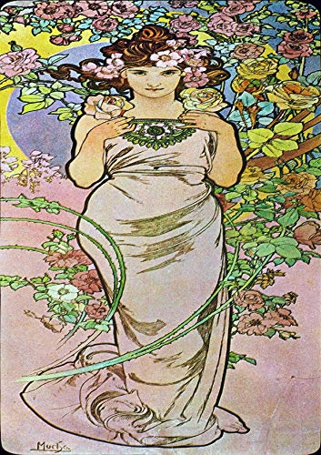 L Lumartos Vintage Poster Alphonse Mucha La Roserose 1897