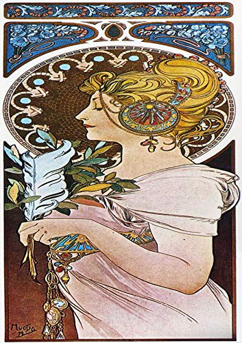 L Lumartos Vintage Poster Alphonse Mucha La Plumethe Pen 1899